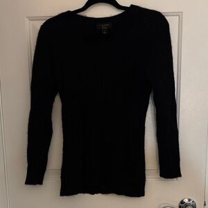 Charter Club Cashmere V-Neck Sweater in Black large